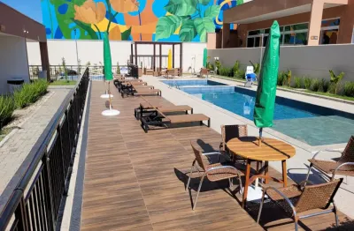 Apartamento dois dormitórios 45 m², jd satélite iris, pronto e novo, ao lado di shopping das bandeiras, varanda, 37 itens de lazer