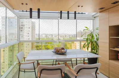 Apartamento totalmente mobiliado, com vista pro parque germânia