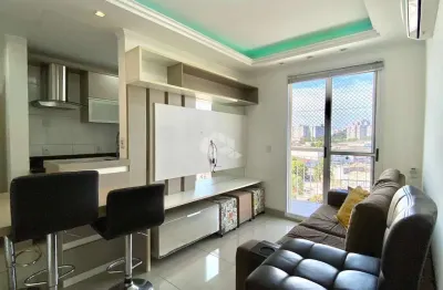 Apartamento mobiliado 2 quartos com sacada no boulevard das palmeiras.