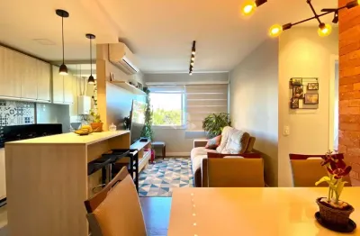 Apartamento com suíte e 2 quartos, box coberto em condominio com infra estrutura completa - cond. icon