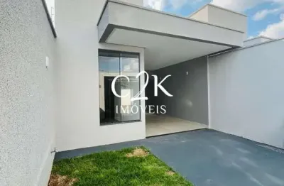 Casa 2 quartos, suíte, porcelanato e acabamentos em alto padrão - trindade go