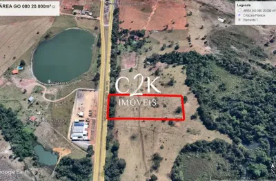 Área com 20.000 m² na go 080 expansão urbana - goiânia go
