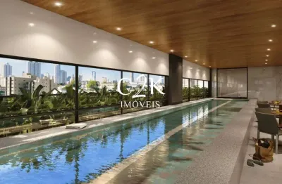 Lux oeste apartamento com 1 quarto e 1 banheiro à venda, 42m² por r$ 495.000