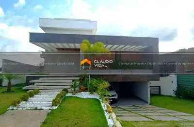 Residência duplex de alto luxo 'porteira fechada' em alphaville litoral norte iii