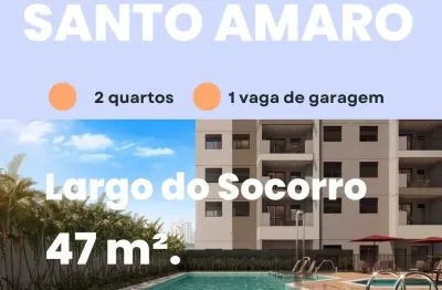 Apartamentos de 2 dormitórios em santo amaro, largo do socorro.