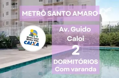 Guido caloi- metrô santo amaro. apartamentos de 2 dormitórios com varanda