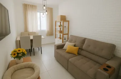 Apartamento 2 dormitórios - com cozinha planejada - financia até 80 % *