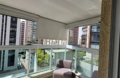 Studio para locação com varanda mobiliado, 35 m² - itaim bibi