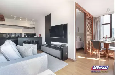 Apartamento p/ locação, jd. paulista ,1 q (1 suite ),1 vaga , mobiliado.