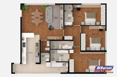 Apartamento com 3 quartos à venda na Rua Piauí, Jardim Portal I e II, São Paulo