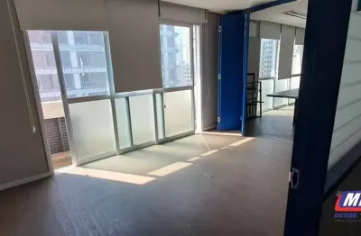 Sala comercial aluga , paraiso/jd paulista , banh , sacada,1 vaga, 42m2