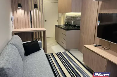 Apartamento studio, paraiso, 1 dormitorio (suite), 1 vaga,mobiliado ,44m2.