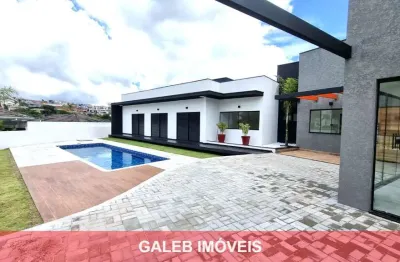 Casa térrea nova à venda em condomínio alto padrão na cidade de atibaia