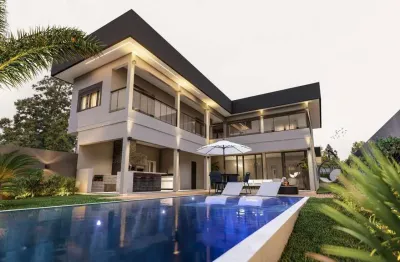 Casa com 4 dormitórios à venda, com 309 m² de área construída - condomínio fechado santa maria do laranjal - atibaia/sp
