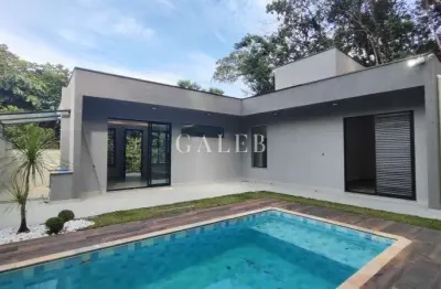 Casa nova com piscina com 4 quartos e 2 suítes no parque itaguaçu, atibaia-sp: imperdível!