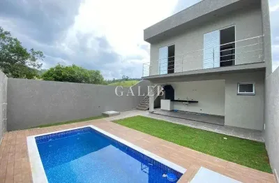 Casa à venda em bom jesus dos perdões-sp, loteamento lamismar ii: 2 quartos, 1 suíte, 2 salas, 3 banheiros, 2 vagas, 98m².