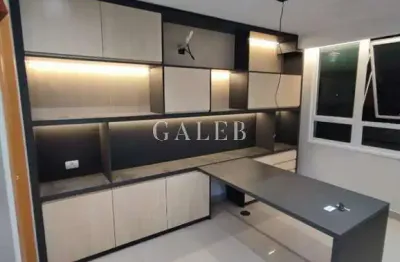 Sala comercial mobiliada, 3 ares condicionado, 2 banheiro, 1 vaga de garagem