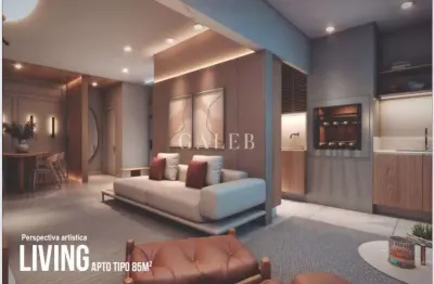 Apartamento à venda no Centro de Atibaia-SP: 3 quartos, 1 suíte, 2 salas, 2 vagas de garagem, 85,02 m² de área.