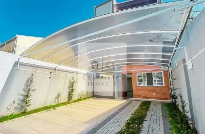 Sobrado alto padrão 3 suítes no bacacheri com jardim 215m2