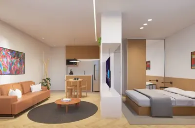 Apartamento studio com 1 dormitório à venda, por r$ 455.351 - centro cívico - curitiba/pr
