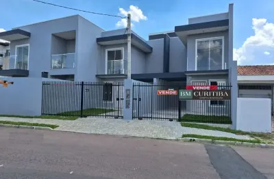 Sobrado com 2 dormitórios/1 suíte + lavabo, à venda, 70 m² por r$ 485.000 - cidade industrial - curitiba/pr