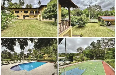 Casa em condomínio fechado com 5 quartos à venda na estrada marselha, 90, chácaras do refúgio-granja viana, cotia por r$ 2.950.000