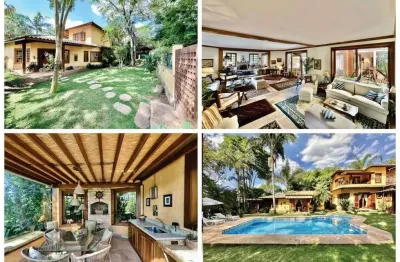 Casa em condomínio fechado com 4 quartos à venda na rua ministro marcondes filho, 205, vila de são fernando, cotia por r$ 3.990.000