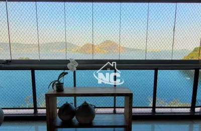 Apartamento com 4 quartos à venda, 290 m² por r$ 2.800.000 - boa viagem - niterói/rj