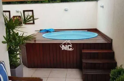 Cobertura com 2 dormitórios à venda, 130 m² por r$ 720.000,00 - maria paula - niterói/rj