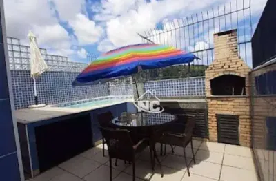 Apartamento com 4 dormitórios à venda, 180 m² por r$ 1.200.000,00 - santa rosa - niterói/rj