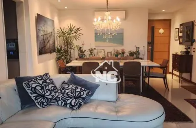 Novos começos vende - cobertura com 4 suítes à venda, 245 m² por r$ 2.250.000 - boa viagem - niterói/rj