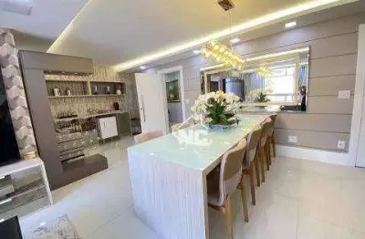 Apartamento porteira fechada com 4 quartos à venda, 190 m² por r$ 1.800.000 - ingá - niterói/rj