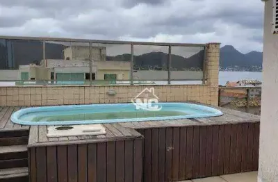 Cobertura com 3 quartos à venda, 200 m² por r$ 1.800.000 - piratininga - niterói/rj