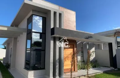 Casa com 3 quartos à venda, 122 m² por r$ 750.000 - jardim atlântico leste (itaipuaçu) - maricá/rj