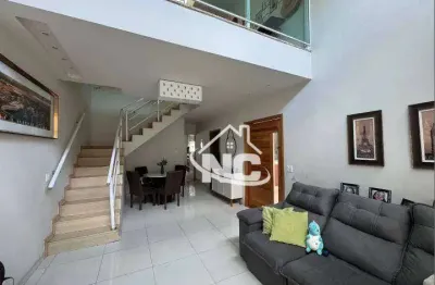 Casa no condomínio são francisco v com 3 quartos à venda, 260 m² por r$ 550.000 - monte verde (manilha) - itaboraí/rj
