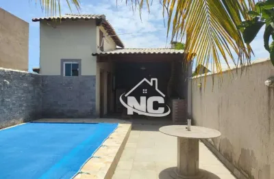 Casa com 3 quartos à venda, 72 m², terreno 240m2, por r$ 450.000 - jardim atlântico central (itaipuaçu) - maricá/rj