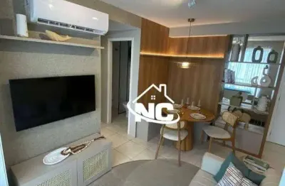 Apartamento com 1 dormitório à venda, 37 m² por r$ 234.000,00 - alcântara - são gonçalo/rj