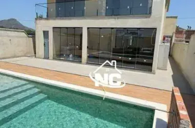 Casa com 4 quartos à venda, 296 m² por r$ 1.500.000 - cajueiros (itaipuaçu) - maricá/rj