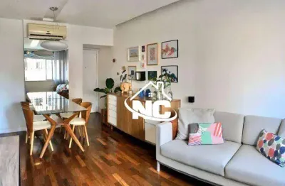 Apartamento com 2 quartos à venda, 70 m² por r$ 600.000 - santa rosa - niterói/rj