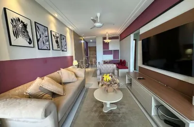 Apartamento de 3 quartos mobiliado e decorado a venda na quadra do mar da praia do morro em guarapari