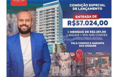 Apartamento na planta de 2 quartos com  suíte na quadra do mar no final da praia do morro! lançamento!