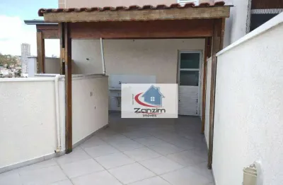 Cobertura com 2 dormitórios à venda, 73 m² por r$ 330.000,00 - vila junqueira - santo andré/sp