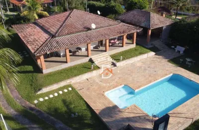 (vd) chácara com 3 dormitórios à venda, 1770 m² por r$ 849.000 - jardim maracanã - atibaia/sp