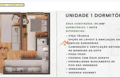 Apartamentos em construção à venda, com 4 tipos de plantas à partir de 49 m² por r$ 534.990 - estancia lynce - atibaia/sp