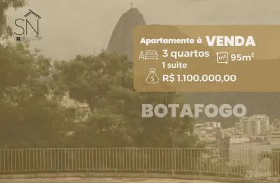 Apartamento com 3 dormitórios à venda, 94 m² por R$ 1.100.000,00 - Botafogo - Rio de Janeiro/RJ