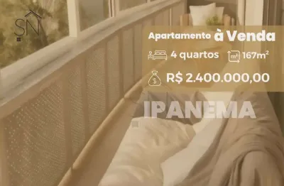 Apartamento garden com 4 dormitórios à venda, 167 m² por r$ 2.200.000 - ipanema - rio de janeiro/rj