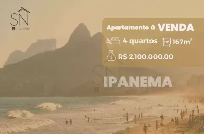 Apartamento garden com 4 dormitórios à venda, 167 m² por R$ 2.100.000 - Ipanema - Rio de Janeiro/RJ