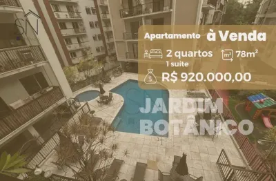 Apartamento com 2 dormitórios à venda, 78 m² por r$ 920.000,00 - jardim botânico - rio de janeiro/rj