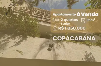 Apartamento com 2 dormitórios à venda, 93 m² por r$ 1.050.000,00 - copacabana - rio de janeiro/rj