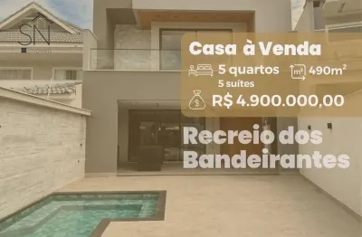 Casa com 5 dormitórios à venda, 490 m² por r$ 4.900.000,00 - recreio dos bandeirantes - rio de janeiro/rj